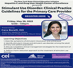 Stimulant Use Disorder: Clinical Practice Guidelines for the Primary Care Provider